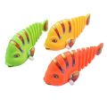 Clockwork plastic fish Simulation animal plush jumping stail children's toys -1pcs.