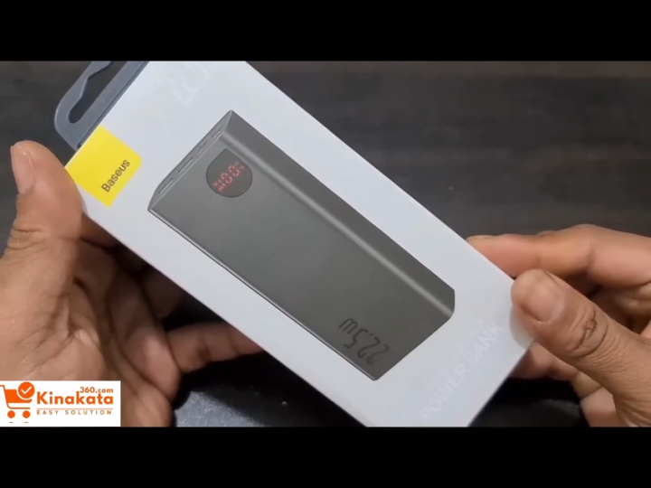 Original Baseus Adaman Metal 20000mAh Power Bank – 22.5W PD Fast Charging | Digital Display | Quick Charge Portable Battery for iPhone, Samsung, Xiaomi & All Smartphones – Black