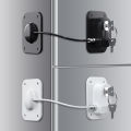Safety lock Door and window,Fridge Lock,Traceless Adhesive No Drilling,Child Safety Cabinet Locks,for Fridge,Cabinet Locks, Draw.
