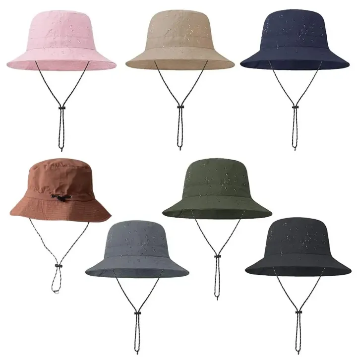 Collapsible%20Bucket%20Outdoor%20Hat%20Waterproof%20Fisherman%20Hat%20Women%20Summer%20Sun%20Anti-UV%20Protection%20Camping%20Hiking%20Mountaineering%20Caps%20-%20Image%203