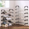 Stainless Steel Shoe Rack Multifunction Sandal Shoe Holder 4 Layers. 