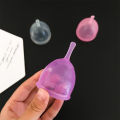 1pcs Silicone Menstrual Cup Medical Lady Period Cup Sterilizer Menstrual Cup Menstruation Women Reusable.