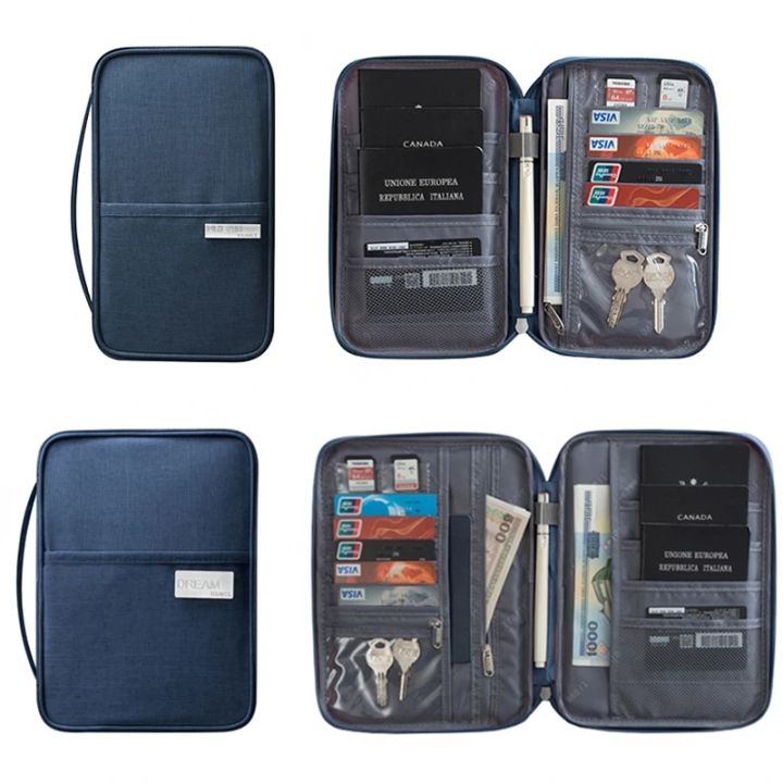 Travel Passport Cover Wallet Travel Multi-function Credit Card Package Trip ID Holder Storage Organize Clutch Money Bag