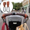 Stroller Hooks Baby Diaper Bag Hook Stroller Organize PU Leather Adjustable Pram Multi-function Hook Strong Bearing High Quality.