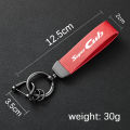 For Honda Super CUB C70 90 110 C125 Accessories High-Grade Leather Motorcycle Keychain Holder Keyring. 