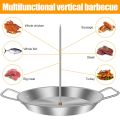 BBQ Vertical Meat Skewer Stainless Steel Roasting Meat Spit Skewers Brazilian Spikes Barbecue Grilling Rack Kitchen Accessories. 