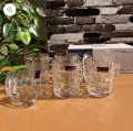 6pcs Transparent Clear Glass Coffee & Tea Cups Set - 240ml (Box Pack) - Heat Resistant Elegant Mugs. 