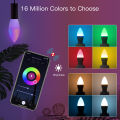 MOES Zigbee LED Light Bulb E14 Candle Lamp Smart 5W RGBCCT 2200-6500K Dimmable  Tuya Alexa  Voice Control. 