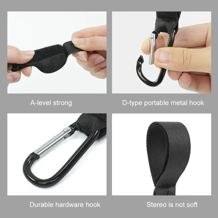 5/2PCs%20baby%20stroller%20hook%20clip%20aluminum%20alloy%20carabiner%20cart%20organizer%20diaper%20bag%20shopping%20pram%20hook%20hanger%20stroller%20accessories%20-%20Image%203