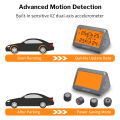 Deelife TPMS Solar Tyre Pressure Monitoring Control System with 4 Wheel Tire Sensor for Car TMPS. 