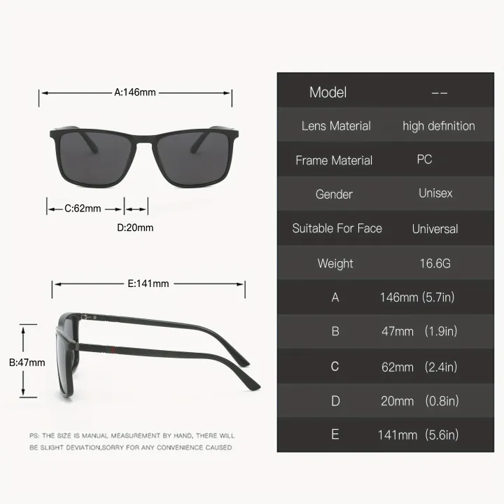 2/3PCS%20NEW%202025%20Square%20Polarized%20Sunglasses%20Anti%20Glare%20Sun%20Shades%20For%20Summer%20Party%20Vacation%20Travel%20Driving%20Fishing%20UV400%20-%20Image%203