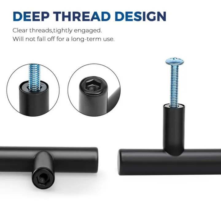 2/3/4Pcs%20Black%20Handles%20For%20Cabinet%20And%20Drawer%20Stainless%20Steel%20Wardrobe%20Handles%20Kitchen%20Cabinet%20Pulls%20Drawer%20Knobs%20-%20Image%206