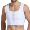 Men Chest Binder Gynecomastia Compression Vest for Post Surgery Breathable Buckle Underwear Tank Top Breast Reduction Shapewear. 