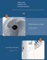 Usb Type-C Rechargeable, Clip-On, Stand-Alone, Plug-In Mini Fan Table Clip Fan Multi-Functional Handheld Fan Wall-Mounted Portable Fan. 