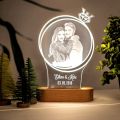 Customised Led 3d Acrylic Lamp | Table Lamp | Happy Birthday | Happy Anniversary | LED Trophy | LED Photo | LED Islamic Calligraphy. 