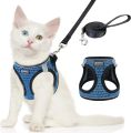 Pet Cat harness and leash Set Reflective Breathable Harness for cats Adjustable Comfort Dog harness for Kitten Pet supplies. 