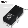 M-VAVE Mini Pedal Tuner Equal Temperament Color LED Screen Universal for Electric Guitar Bass Professional Tuning Effect Pedal. 
