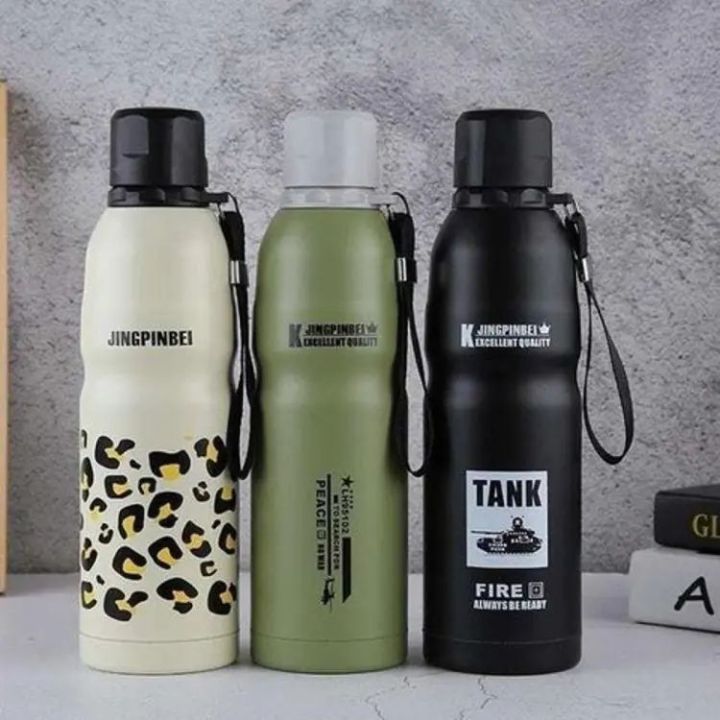 500ml Sports Hot & Cold Water Bottle | Soldier Thermal Cup Vaccum Flask