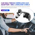For Peugeot 207 307 407 308 For Citroen C2 C3 RD4 12Pin Bluetooth-Compatible Module Wireless Radio Stereo AUX-IN Audio Adapter. 