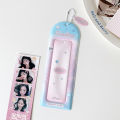 Girl Transparent Hollow Out Life Four Grid Card Holder Bag Pendant Display Card Case Photobooth Card Sleeve.