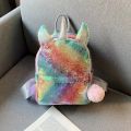 Unicorns Cartoon School Book Bag Backpacks Cute Fashion 3D Fur Backpacks For Girls Travel Backpack Children Schoolbag Kids Gift. 