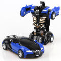 One Click Automatic Collision Deformation Robot Boy Gift Dual Form Toy Car Father Son Interactive Model Car. 