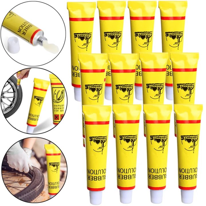 1/12Pcs Car Tire Repairing Glue Tyre Inner Tube Puncture Repair Tools Motorcycle Bike Universal Portable Repairing Glues 6ml