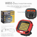 Magnetic COB Floodlight Multi-Functional Rechargeable Portable Working Lamp Highlight Lighting Outdoor Camping Emergency Repair. 