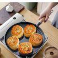 26cm Cast Iron Frying Pan Uncoated Non-stick Egg Pancake Pan Crepe Maker Steak Frying Pot Gas Induction Cooker Kitchen Cookware.