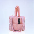 Large Square Queenie Quilted Zipper Bag with Handle, Fashionable and Spacious Tote Bag. 