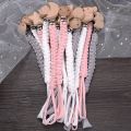 New Crochet Cotton Baby Pacifier Chain Moon Heart Beech Wood Clip For Handmade Baby Nipple Soother Chain Teething Toy. 