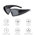 New Alien Uv Resistant Sunglasses, Punk Goggles, Futuristic Y2k Large Frame Integrated Sunglasses 7751. 