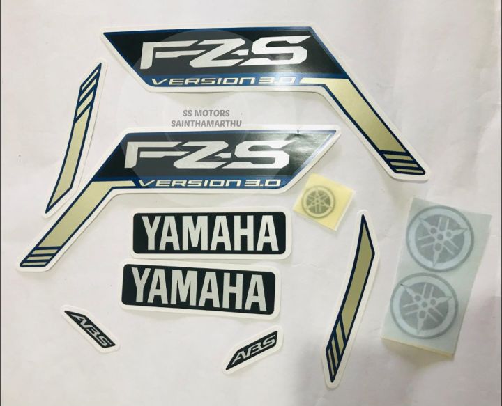 FZ V3 MATTE BLUE FULL SET STICKER