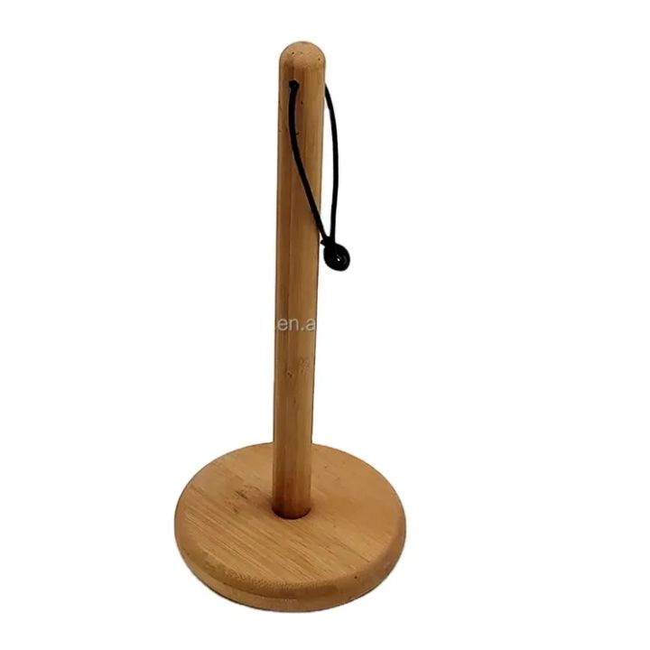 wooden Paper Towel Holder Countertop Tissue Holder Rack wooden Kitchen Tissue Paper Towel Stand