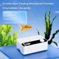 Silent Aquarium Oxygen Air Pump with Check Valve Fish Tank Double Outlet Large Oxygenator Aquarium Air Compressor Aerator 220v. 