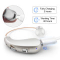 Rechargeable Hearing Aid Mini Adjustable Tone 2024 Best Sound Amplifier Portable Deaf Elderly RIC Hearing Aids.