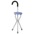 【Fous】 2 Ln 1 aluminum chair, 3-legged canes, walking canes, walking canes, walking canes, walking canes. Stainless steel thick walking cane stool elderly walking cane stool folding chair cane Walker walking cane stool. 