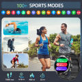 LIGE 1100mAh Battery Smart Watches For Man Outdoor Sport LED Flashlight Compass Men’s Smartwatch Bluetooth Call Men 2026 Watches. 
