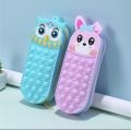 New Cartoon Design Multi Purpose Pop it Multishade Silicone Pouch for Girls- Pencil Pouch, Ladies Purse. 