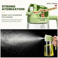 2 in 1 Oil Spray and Oil Container, 450ml Olive Oil Spray Bottle,Cooking Oil Spray Glass for Used for Air Fryer, Baking, Grilling. 