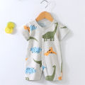 Cotton Romper Summer Kids Baby Cartoon Clothes Toddler Short Sleeved Climb Clothes Jumpsuit Infant Costume Newborn Bodysuits New. 