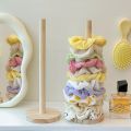 Wooden Hair Band Holder Children  Band Hair Rope Bracelet Storage Rack Display Shelf for Watches Bracelets Scrunchies. 