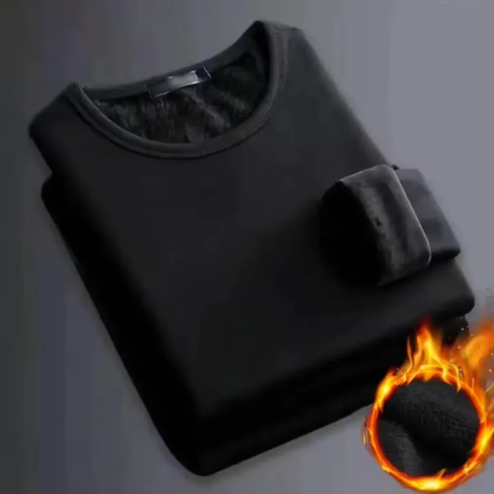 Winter%20Men's%20Long-sleeved%20Thermal%20Underwer%20T-Shirt%20Fleece%20Bottoming%20Shirt%20Round%20Neck%20Shirt%20Fashion%20Plus%20Velvet%20Padded%20T-shirt%20-%20Image%202