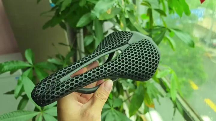 GOLDIX 3D Printing Bicycle Carbon Saddle Ultra Light Highway MTB Racing Saddle Bicycle Cushion Bicycle Seat Accessories