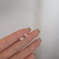 New Heart Stud Earrings for Women Hypoallergenic Daily Wear Minimalist Cute Star Silver Color Ear Girls Pierc Jewelry .