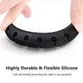 5 hole Cable Organizer Silicone USB Cable Winder Desktop Tidy Management Clips Cable Holder for Mouse Headphone Wire Organizer.