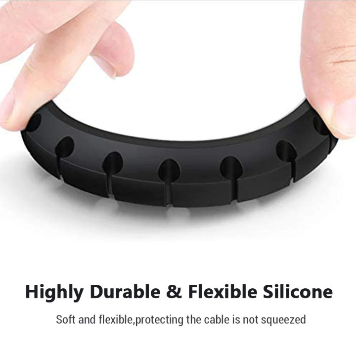 5%20hole%20Cable%20Organizer%20Silicone%20USB%20Cable%20Winder%20Desktop%20Tidy%20Management%20Clips%20Cable%20Holder%20for%20Mouse%20Headphone%20Wire%20Organizer%20-%20Image%202