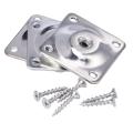 4PCS Furniture Leg Mounting Plates with Screws, M7 T-Plates Brackets for Sofa, Couch and Table Legs. 