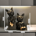 French Bulldog Bookend Sculptures Dog Butler Live room Statue House Decoration Desk Table Resin Art Animal Nordic Home Decor. 