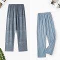 Men's Pajama Pants Spring and Autumn Trousers Casual Loose Thin Summer Large Size Can Be Worn Outside Home Pants.